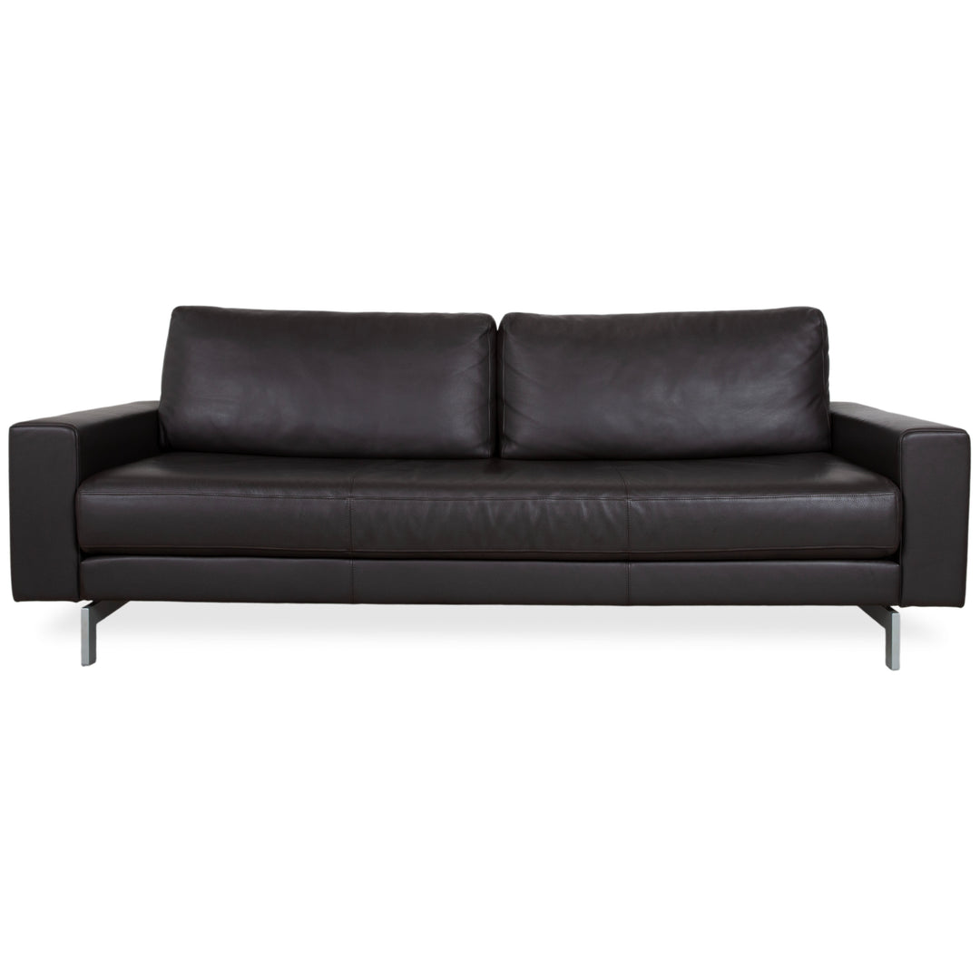 Rolf Benz Vida Leder Dreisitzer Braun Sofa Couch