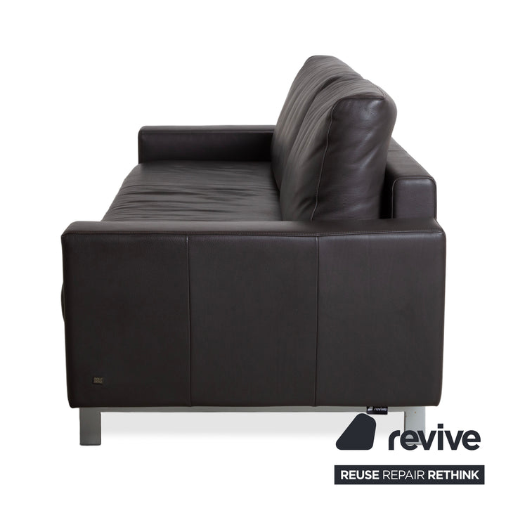 Rolf Benz Vida Leder Dreisitzer Braun Sofa Couch