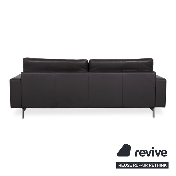 Rolf Benz Vida Leder Dreisitzer Braun Sofa Couch