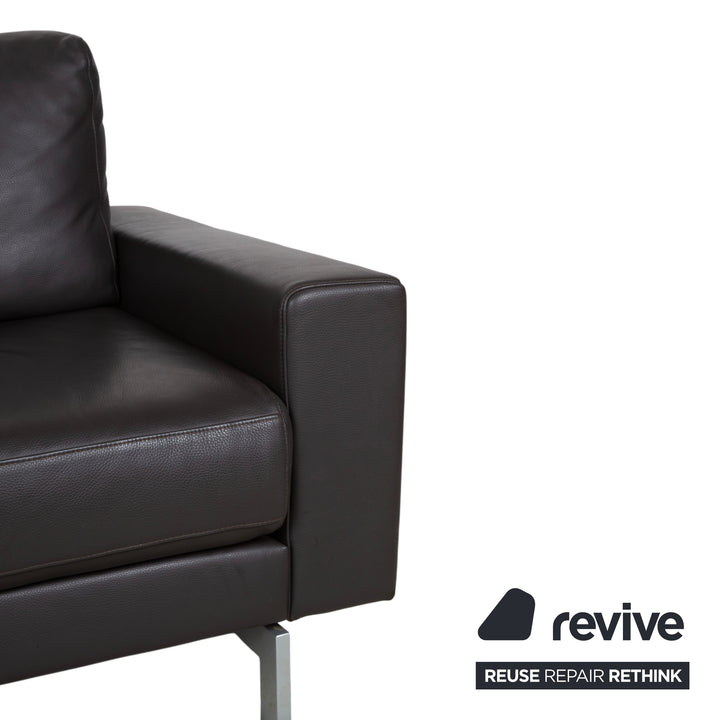 Rolf Benz Vida Leder Dreisitzer Braun Sofa Couch