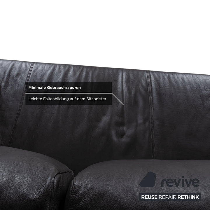 Rolf Benz Vida Leder Dreisitzer Braun Sofa Couch