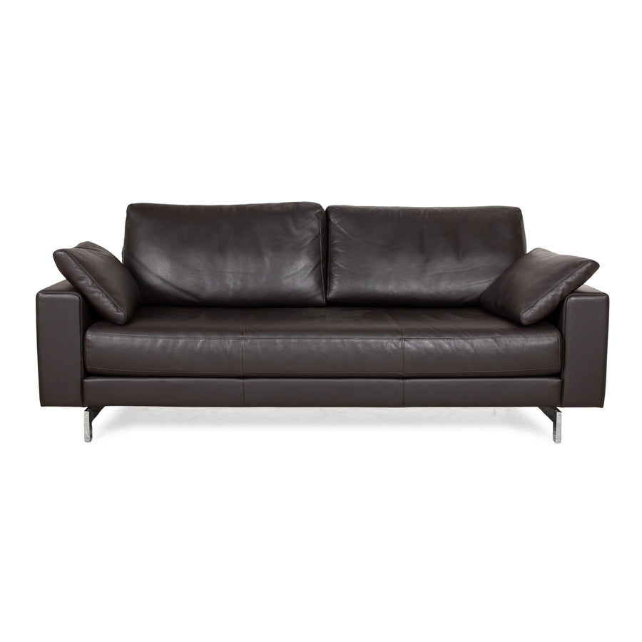 Rolf Benz Vida Leder Zweisitzer Braun Dunkelbraun Sofa Couch