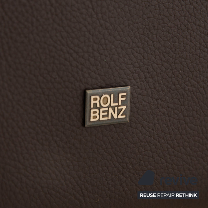 Rolf Benz Vida Canapé deux places en cuir marron foncé