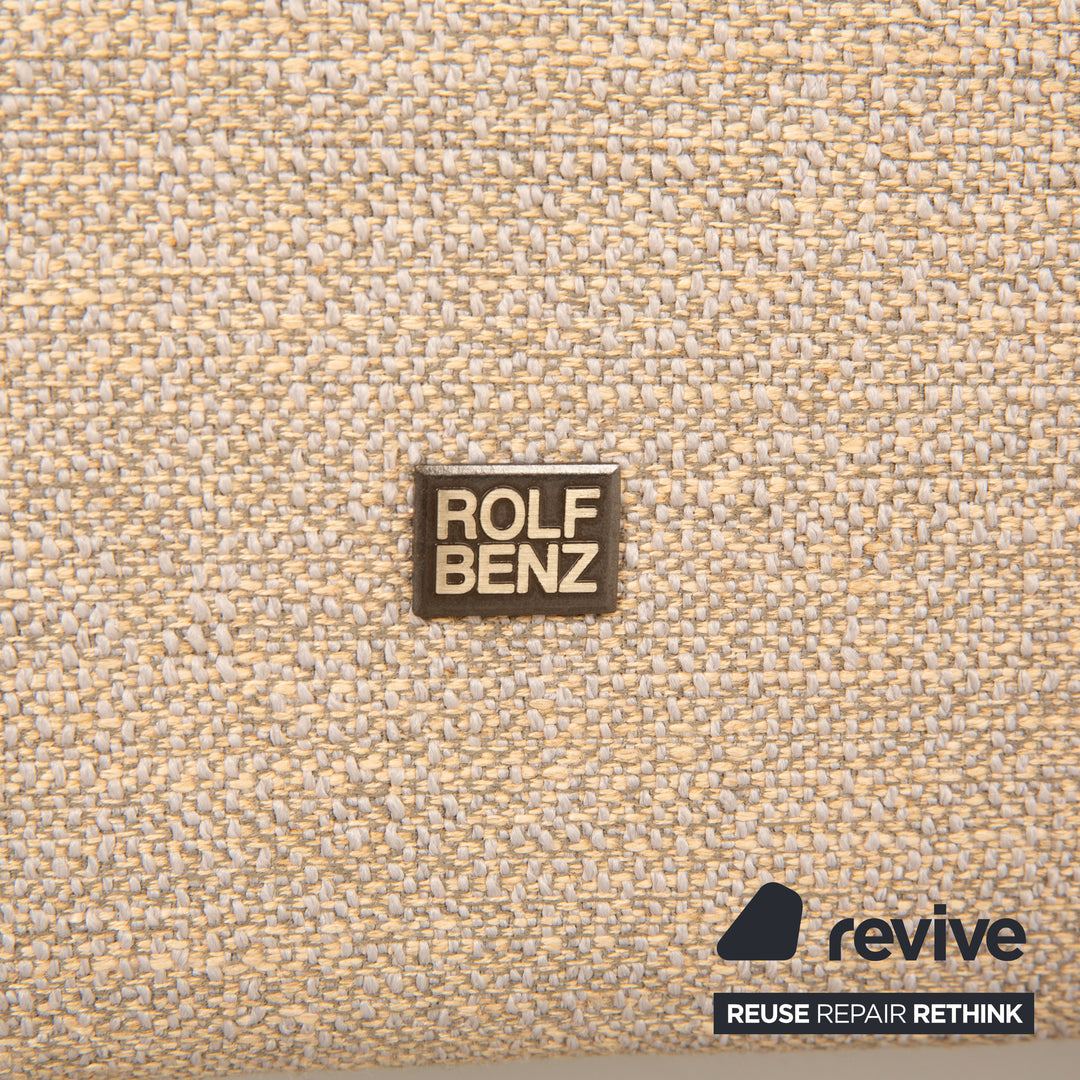 Rolf Benz Vida Canapé d'angle en tissu Beige Recamiere Canapé droit