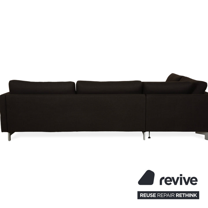 Rolf Benz Vida fabric corner sofa brown sofa couch