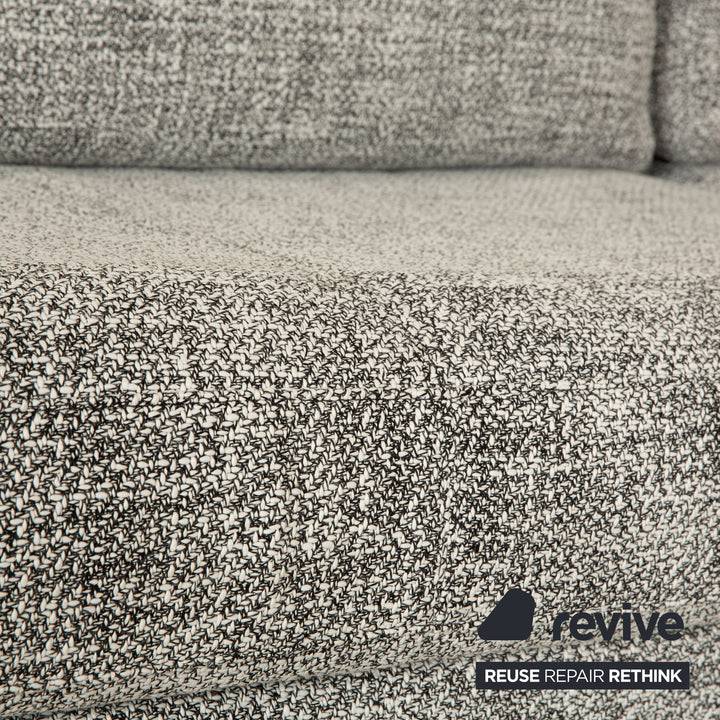 Rolf Benz Vida fabric corner sofa gray sofa couch function chaise longue right new cover