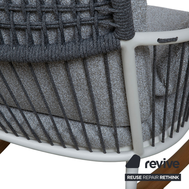 Rolf Benz Yoko Sessel Grau Outdoor Gartensessel Schaukelstuhl