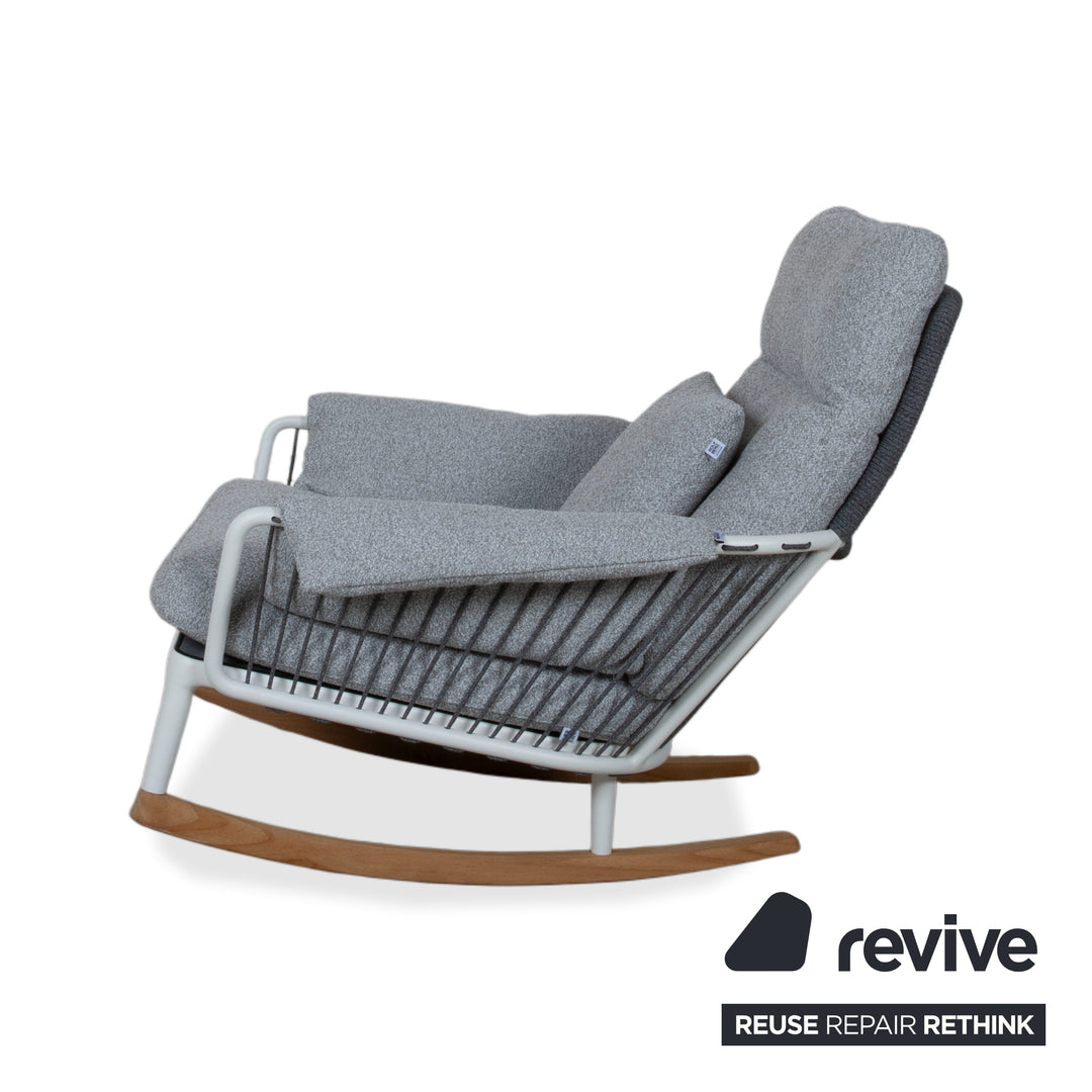 Rolf Benz Yoko Sessel Grau Outdoor Gartensessel Schaukelstuhl