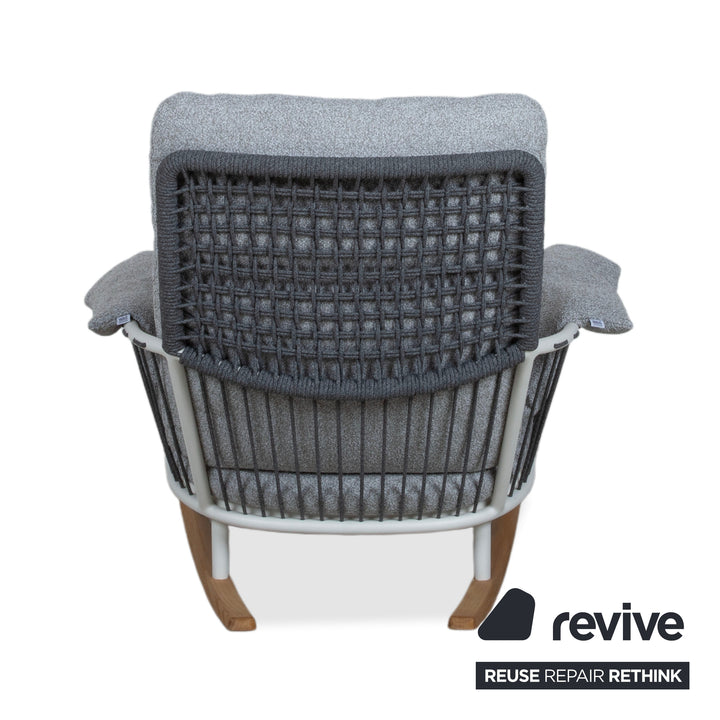 Rolf Benz Yoko Sessel Grau Outdoor Gartensessel Schaukelstuhl