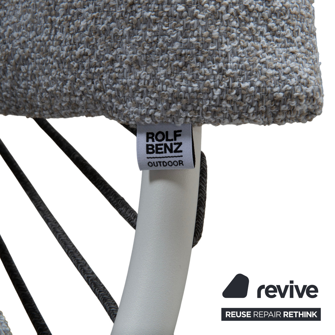 Rolf Benz Yoko Sessel Grau Outdoor Gartensessel Schaukelstuhl