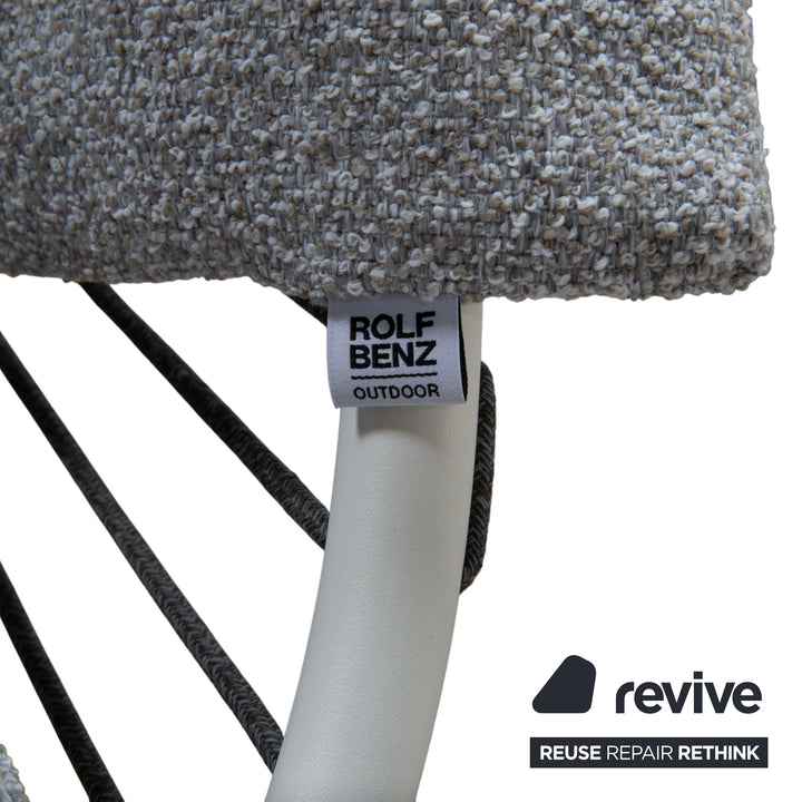 Rolf Benz Yoko Sessel Grau Outdoor Gartensessel Schaukelstuhl
