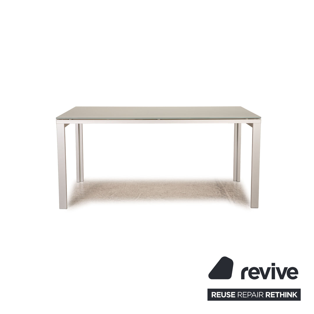 Ronald Schmitt 575 glass table silver dining table function