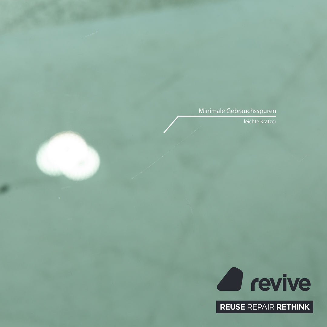 Ronald Schmitt glass dining table silver with pull-out function 155 x 265 cm