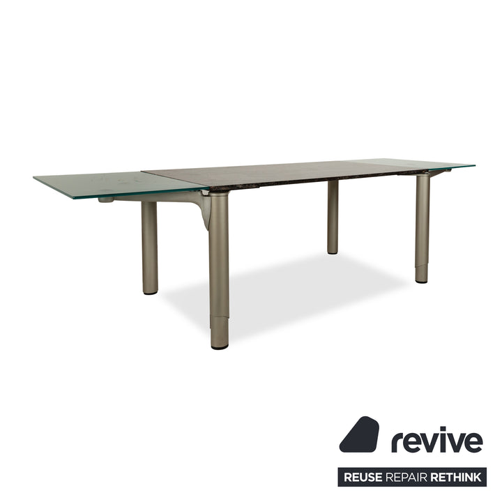 Ronald Schmitt 801E Stone Dining Table Grey Extendable 155-265 x 90 x 75 cm