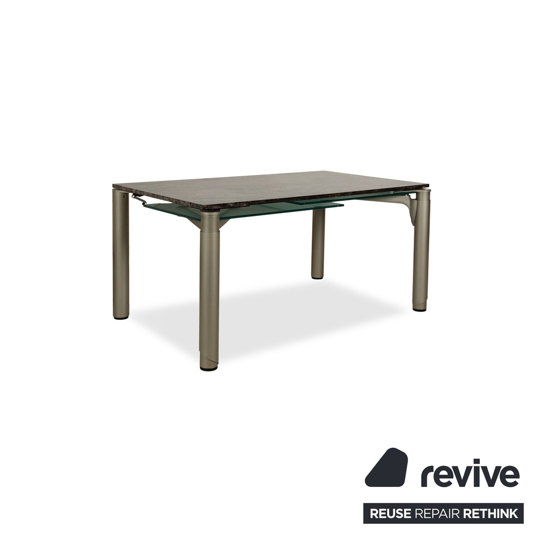 Ronald Schmitt 801E Stone Dining Table Grey Extendable 155-265 x 90 x 75 cm