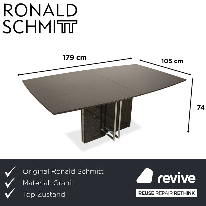Ronald Schmitt Girolift Granite Dining Table Grey