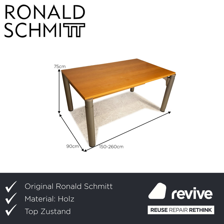 Ronald Schmitt H 801/e Holz Esstisch  Braun 150x90