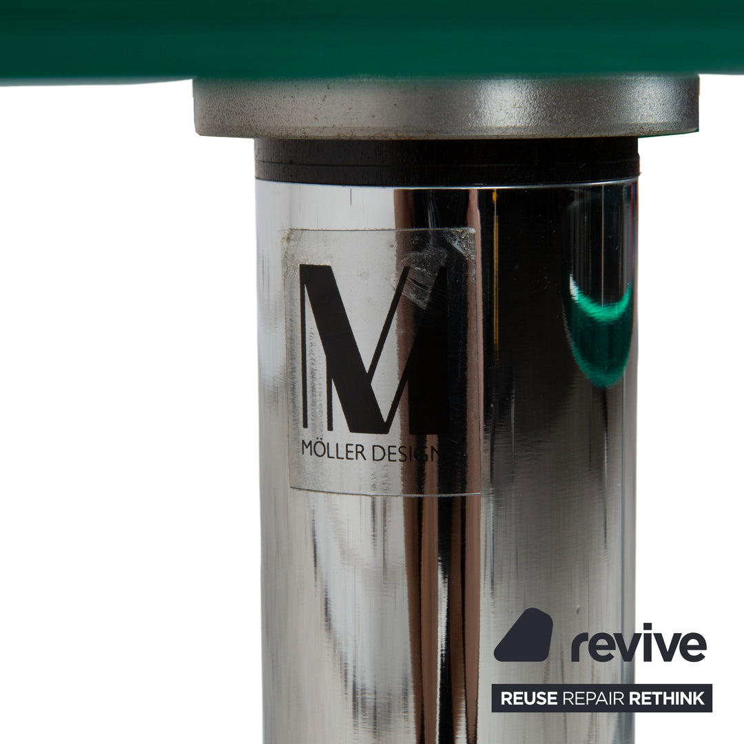 Ronald Schmitt K 180 Glass Chrome Coffee Table Glass Table Silver Manual Function