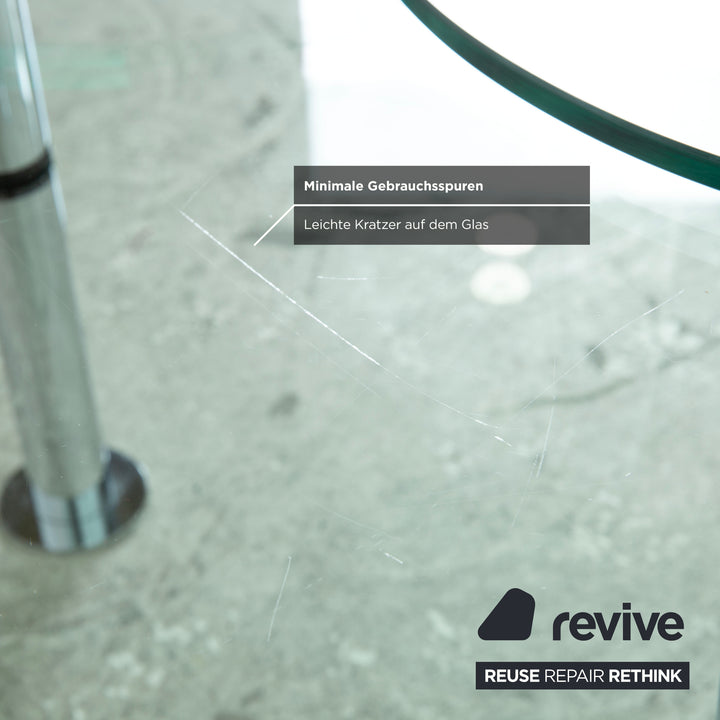 Ronald Schmitt K 180 Glass Chrome Coffee Table Glass Table Silver Manual Function