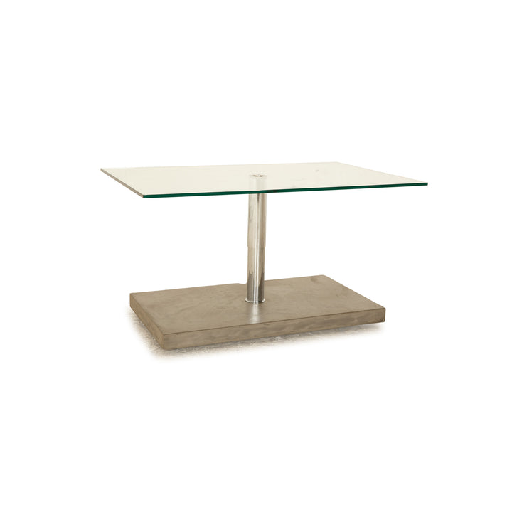 Ronald Schmitt K 436 glass coffee table silver manual function height adjustable rectangular
