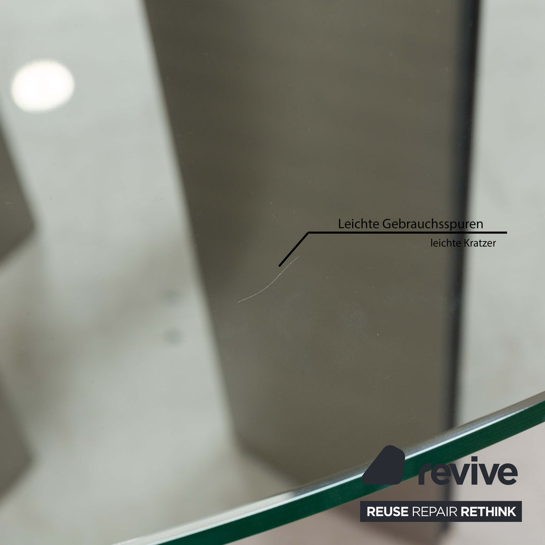 Ronald Schmitt K / G 750 / E Glass Dining Table Silver 120 x 120-180 cm