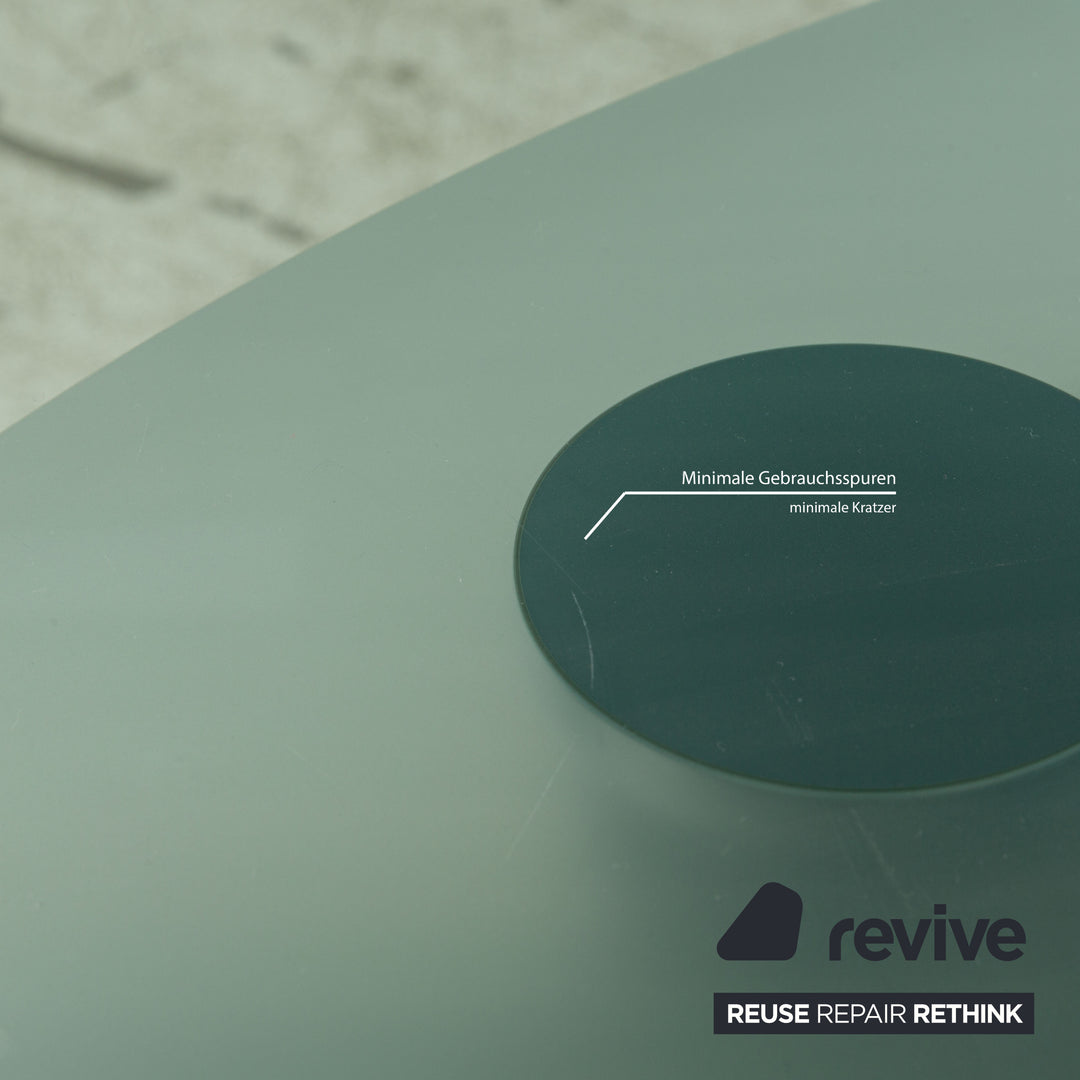 Ronald Schmitt K / G 750 / E Glass Dining Table Silver Pull-out Function