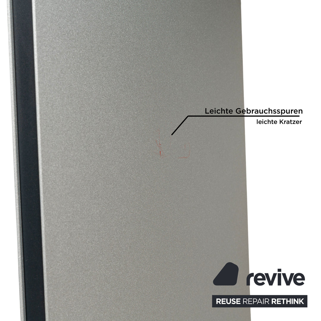 Ronald Schmitt K / G 750 / E glass dining table silver extension function 120-180 x 120 cm