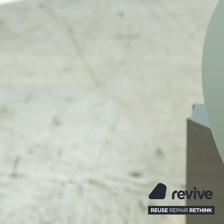 Ronald Schmitt K / G 750 / E glass dining table silver extension function 120-180 x 120 cm