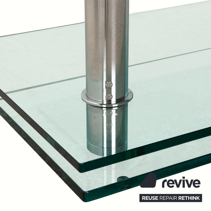 Ronald Schmitt K500 Glas Couchtisch Silber manuelle Funktion