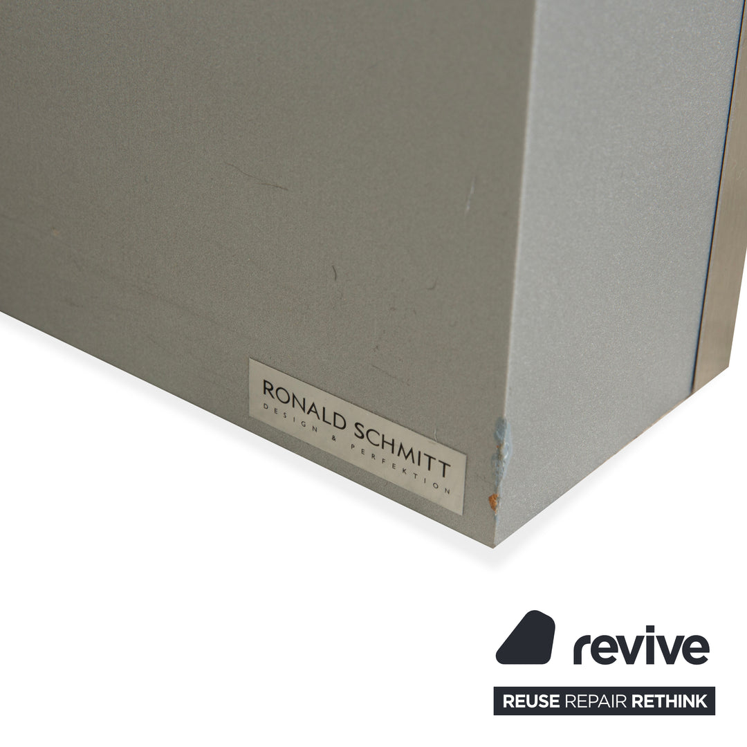 Ronald Schmitt K5000 Glas Esstisch Silber Chrom manuelle Funktion