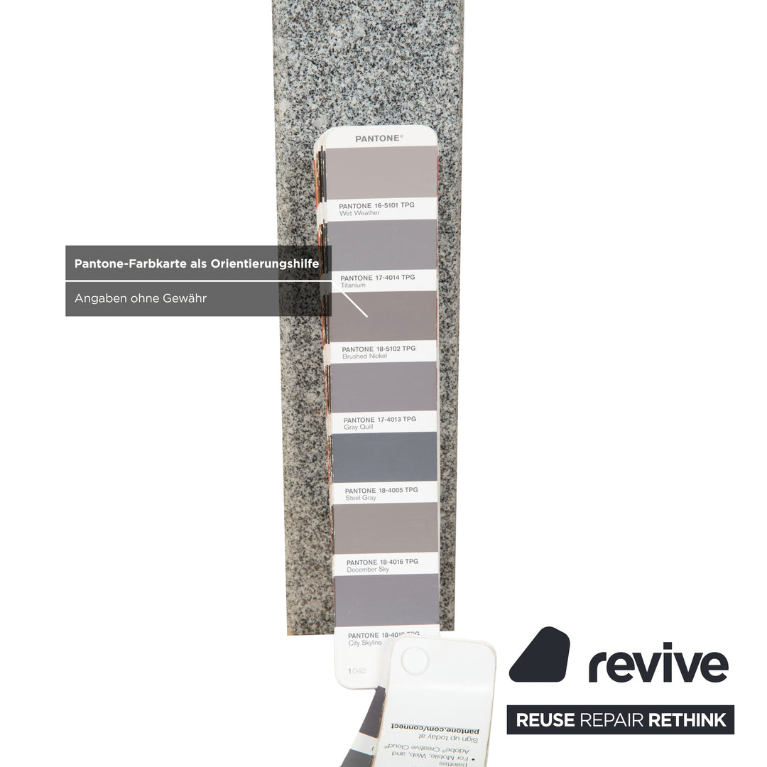 Ronald Schmitt K5000/E Glas Esstisch Silber Granit manuelle Funktion Ausziehfunktion