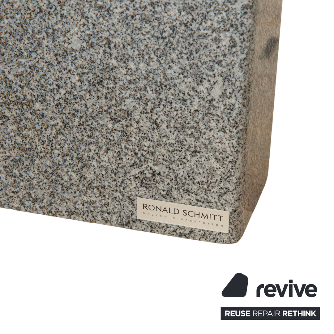 Ronald Schmitt K5000/E Glas Esstisch Silber Granit manuelle Funktion Ausziehfunktion
