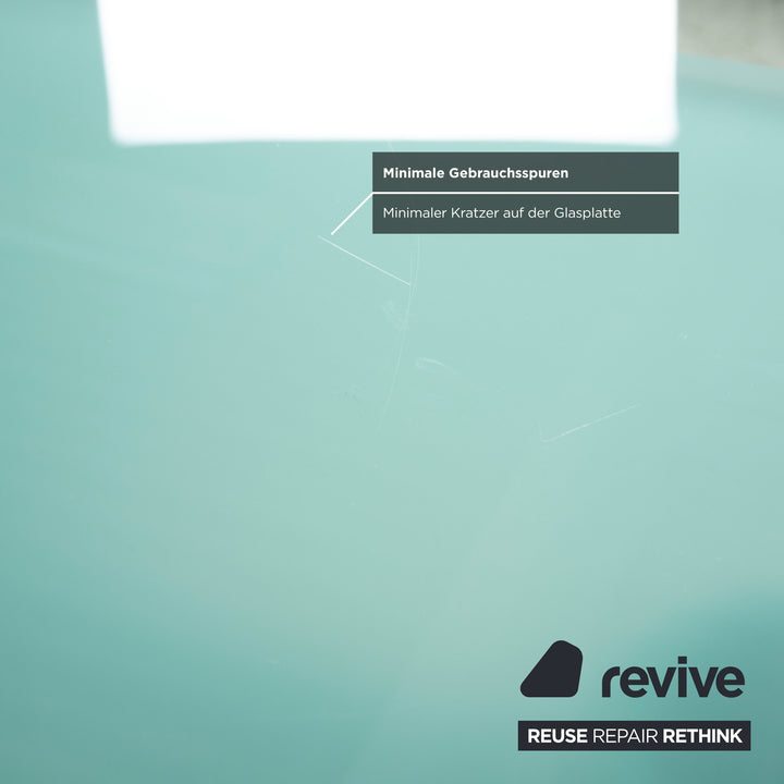 Ronald Schmitt K5000/E Glas Esstisch Silber Granit manuelle Funktion Ausziehfunktion