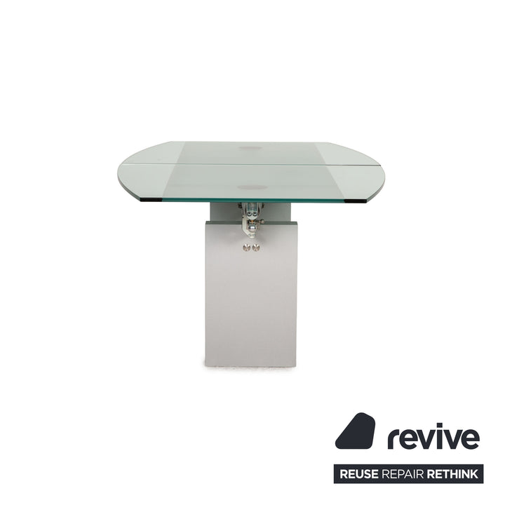 Ronald Schmitt K5000/E Table en Verre Argent Table à Manger Fonction