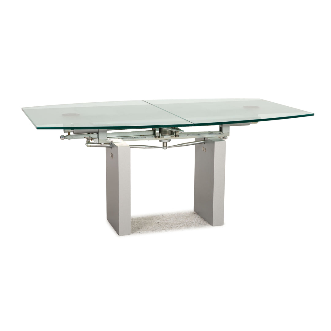 Ronald Schmitt K5000/E Table en Verre Argent Table à Manger Fonction