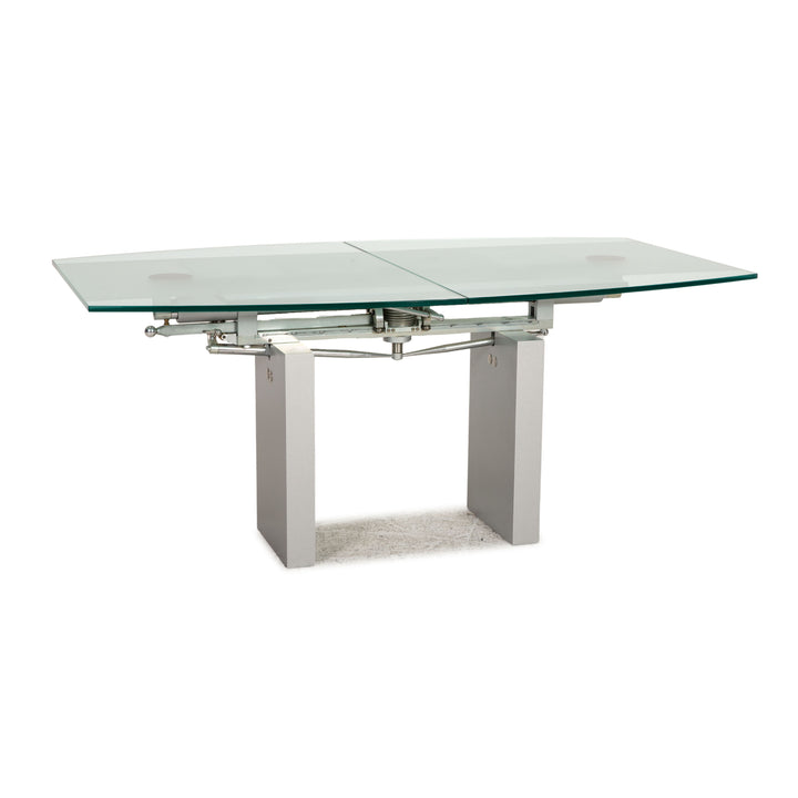 Ronald Schmitt K5000/E Table en Verre Argent Table à Manger Fonction