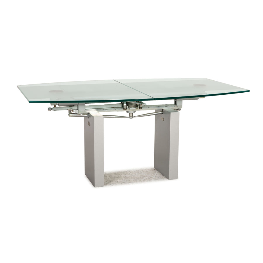 Ronald Schmitt K5000/E Table en Verre Argent Table à Manger Fonction