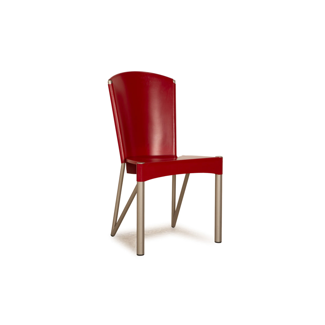 Ronald Schmitt Leather Chair Red Dining Room