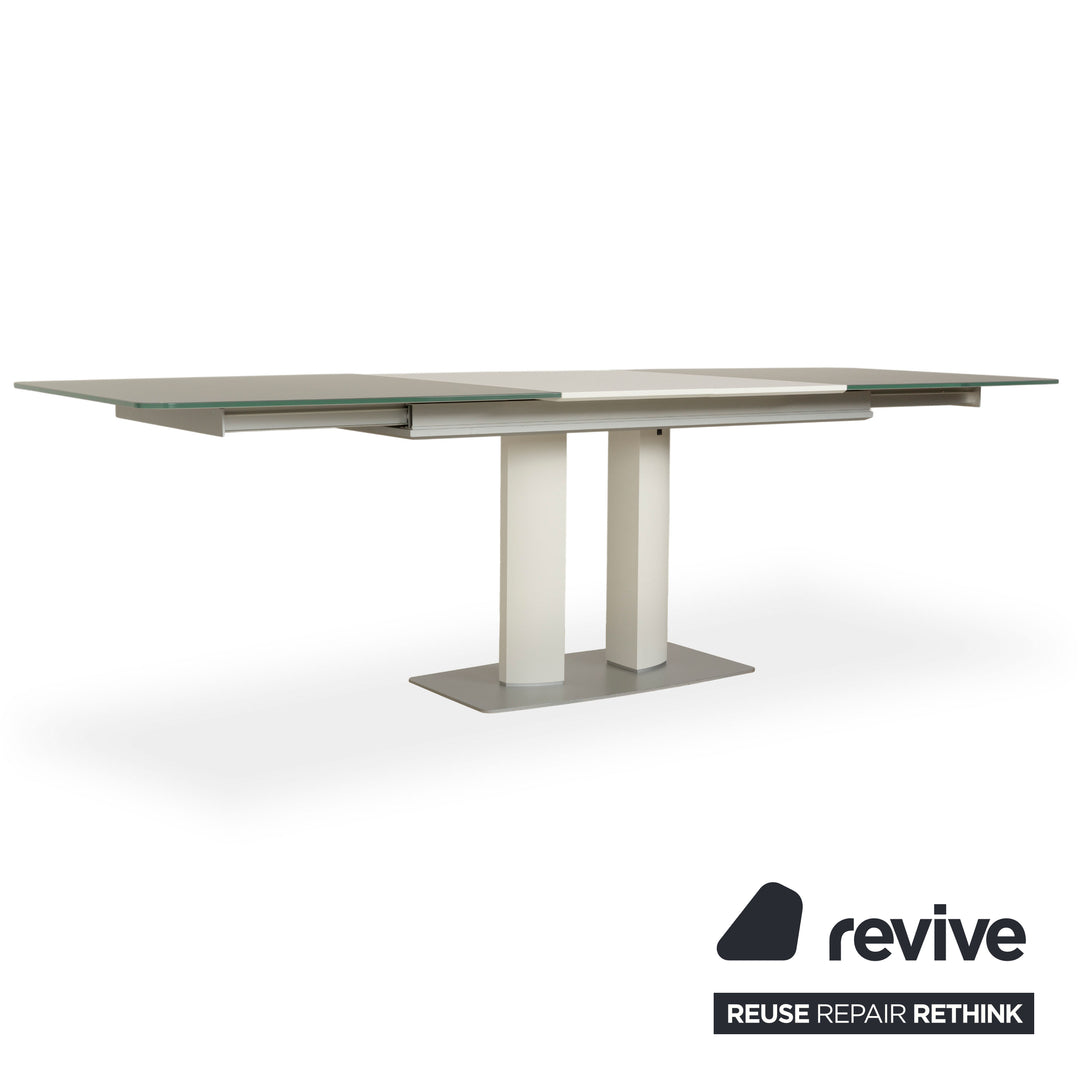 Ronald Schmitt P2623 Wood Glass Dining Table Grey Extendable 170-260 x 95 x 75 cm