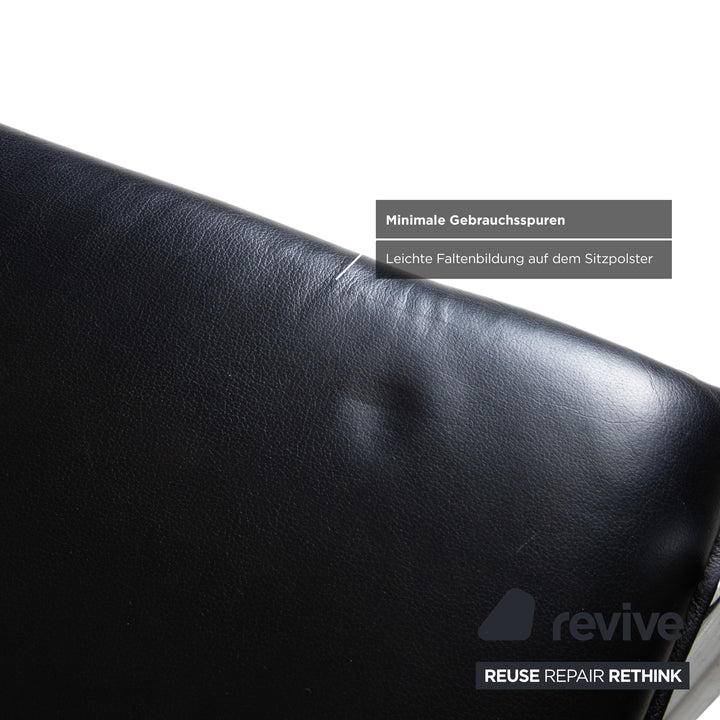 Ronald Schmitt RST 6 Leder Stuhl Schwarz Esszimmer
