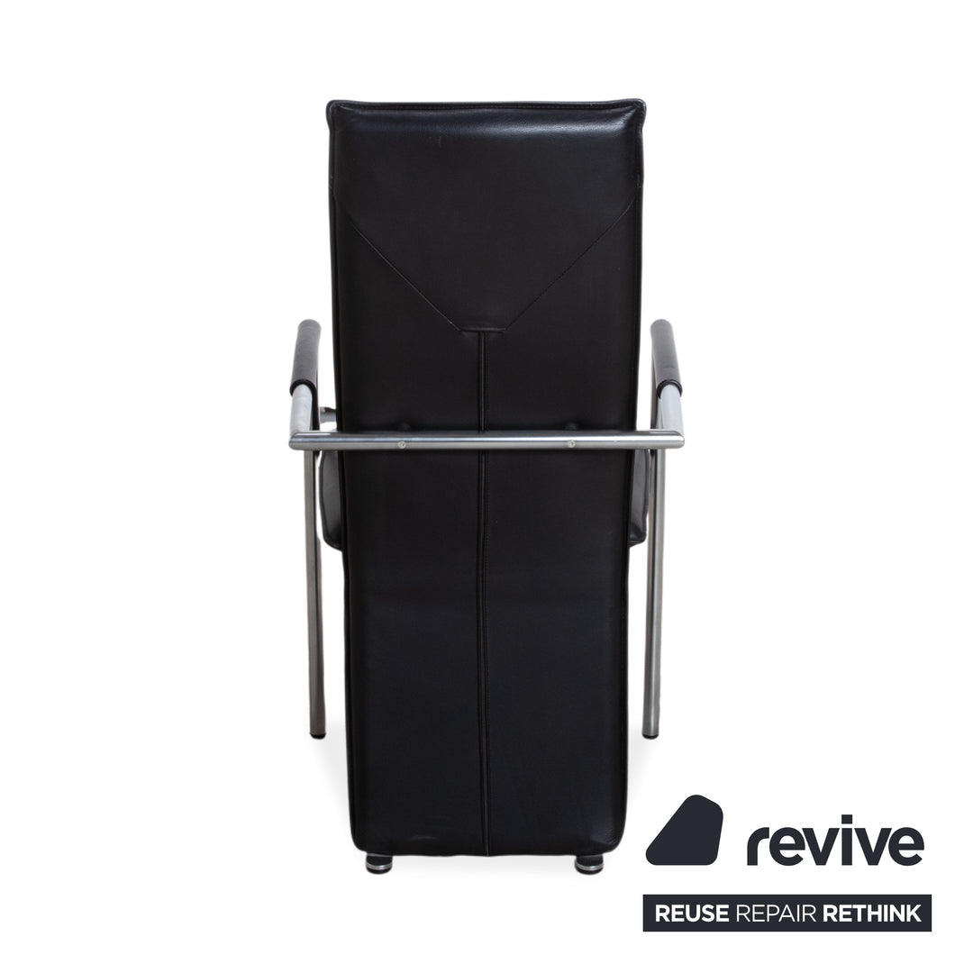 Ronald Schmitt RST 6 Leder Stuhl Schwarz Esszimmer