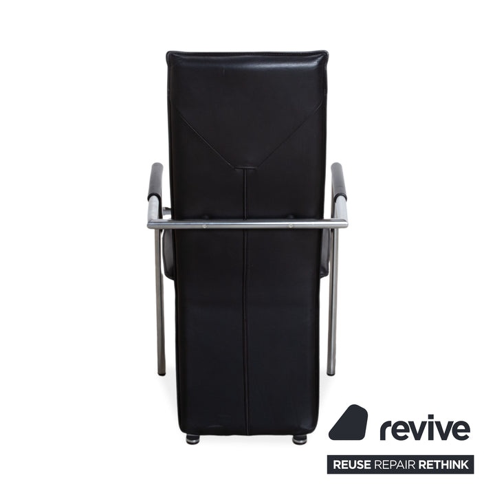 Ronald Schmitt RST 6 Leder Stuhl Schwarz Esszimmer