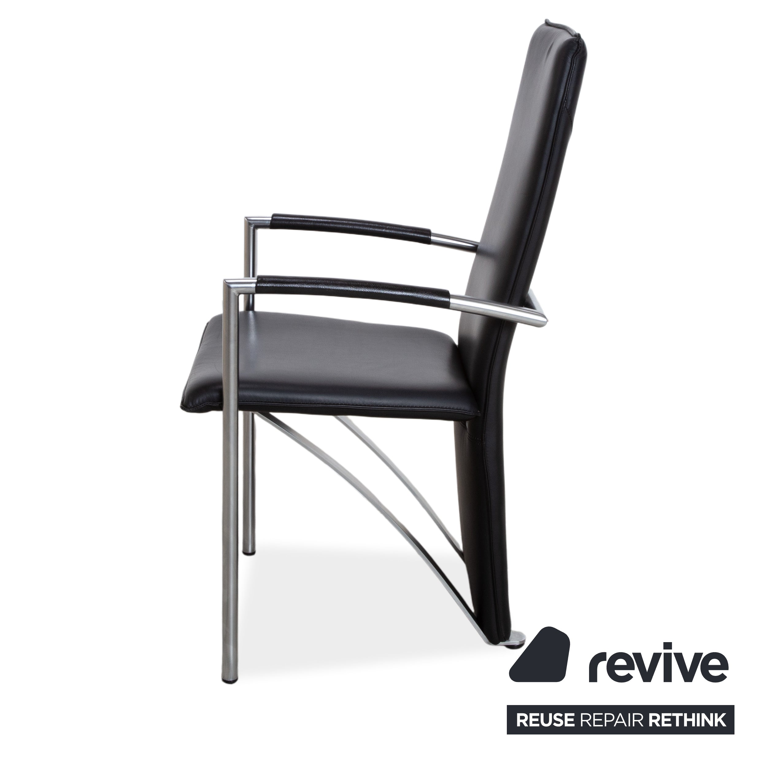 Ronald Schmitt RST 6 Leder Stuhl Schwarz Esszimmer