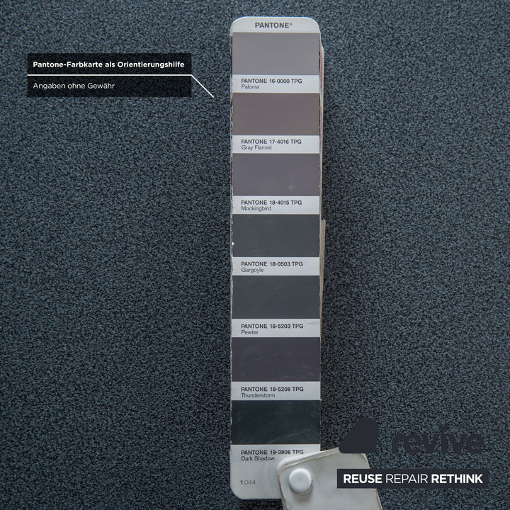 Rosenthal Esstisch Dunkelgrau Silber Beine 180 x 90 cm