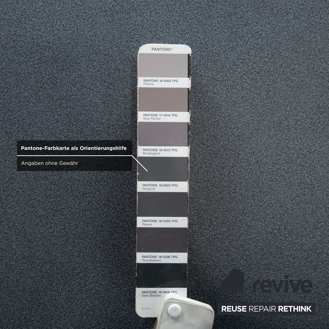 Rosenthal Esstisch Dunkelgrau Silber Beine 180 x 90 cm