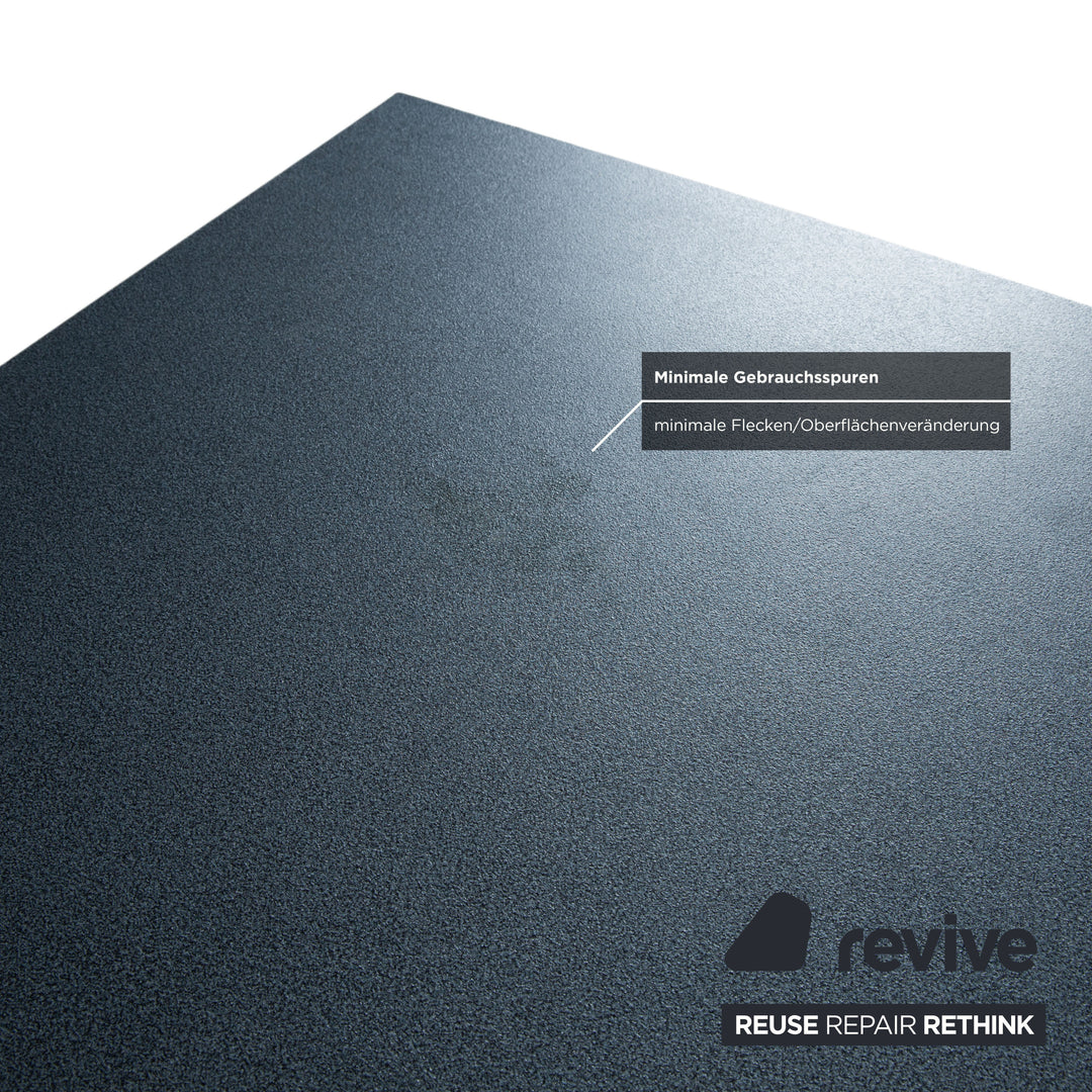 Rosenthal Esstisch Dunkelgrau Silber Beine 180 x 90 cm