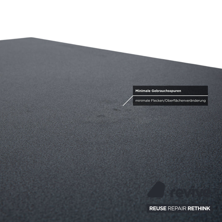 Rosenthal Esstisch Dunkelgrau Silber Beine 180 x 90 cm