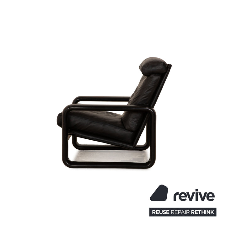 Rosenthal Hombre Leder Sessel Garnitur Schwarz