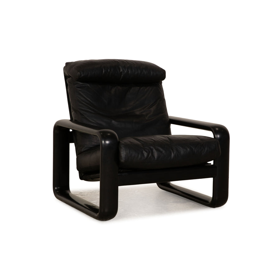 Rosenthal Hombre Leder Sessel Schwarz