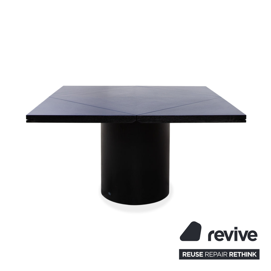 Rosenthal Quadrondo Holz Esstisch Schwarz Blau manuelle Funktion Esszimmer